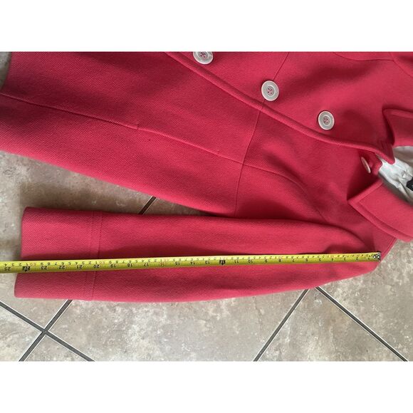JCrew S Wool Blend Peacoat Jacket Pink - Picture 7 of 8